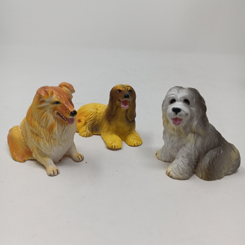 Vintage 1988 New Ray Novelty Soft Rubber Dogs Bundle 409